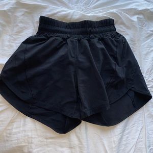 Black lululemon track that shorts